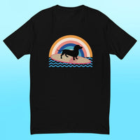 Surfing Dachshund Mens Shirt