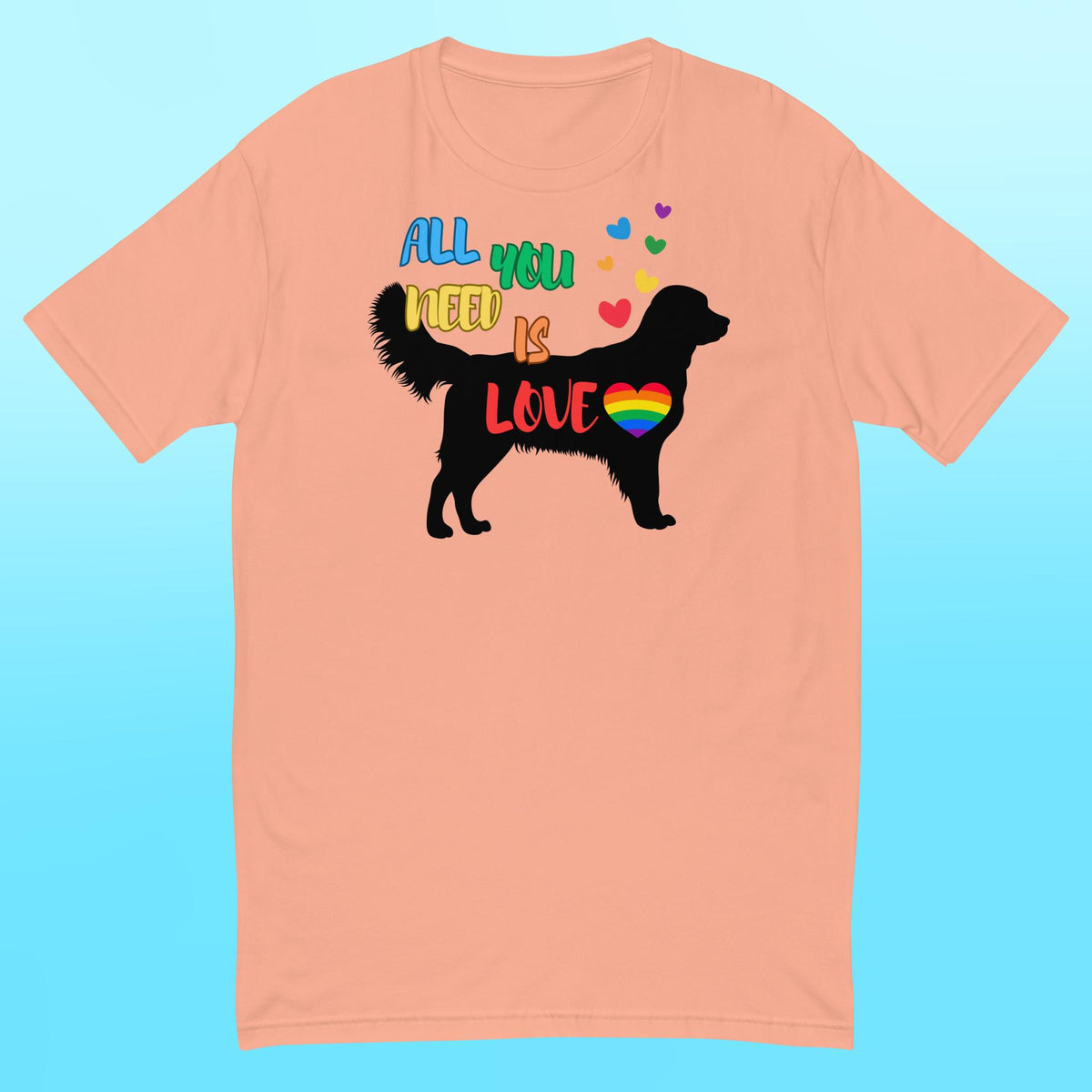 Golden LOVE Mens Shirt