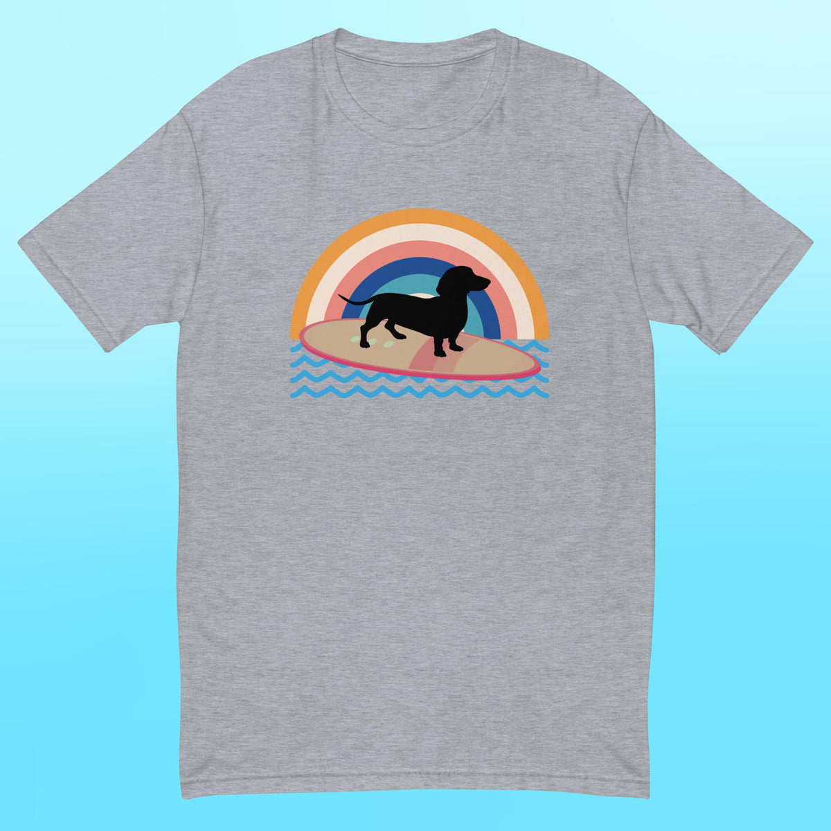 Surfing Dachshund Mens Shirt