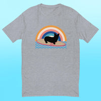 Surfing Corgi Mens Shirt