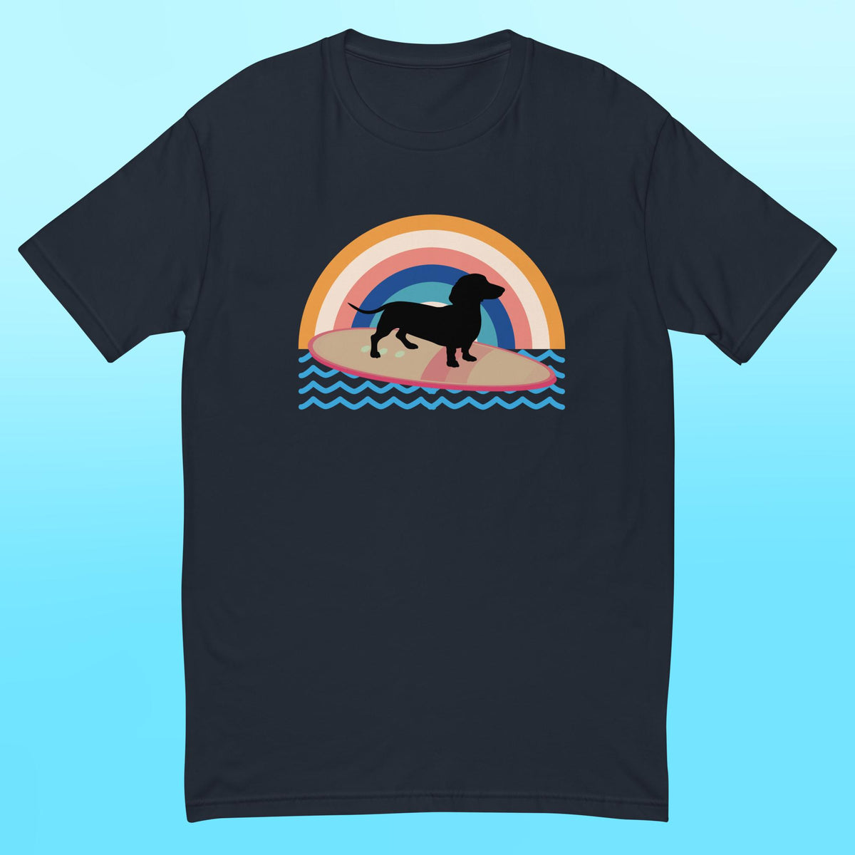 Surfing Dachshund Mens Shirt