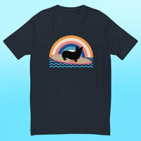 Surfing Corgi Mens Shirt