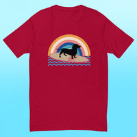 Surfing Dachshund Mens Shirt
