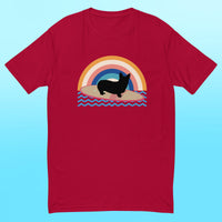 Surfing Corgi Mens Shirt