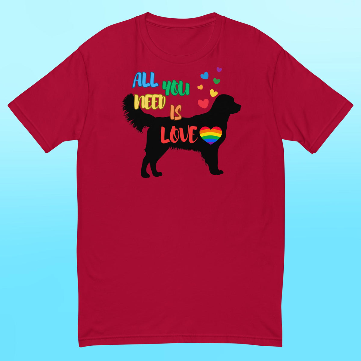 Golden LOVE Mens Shirt