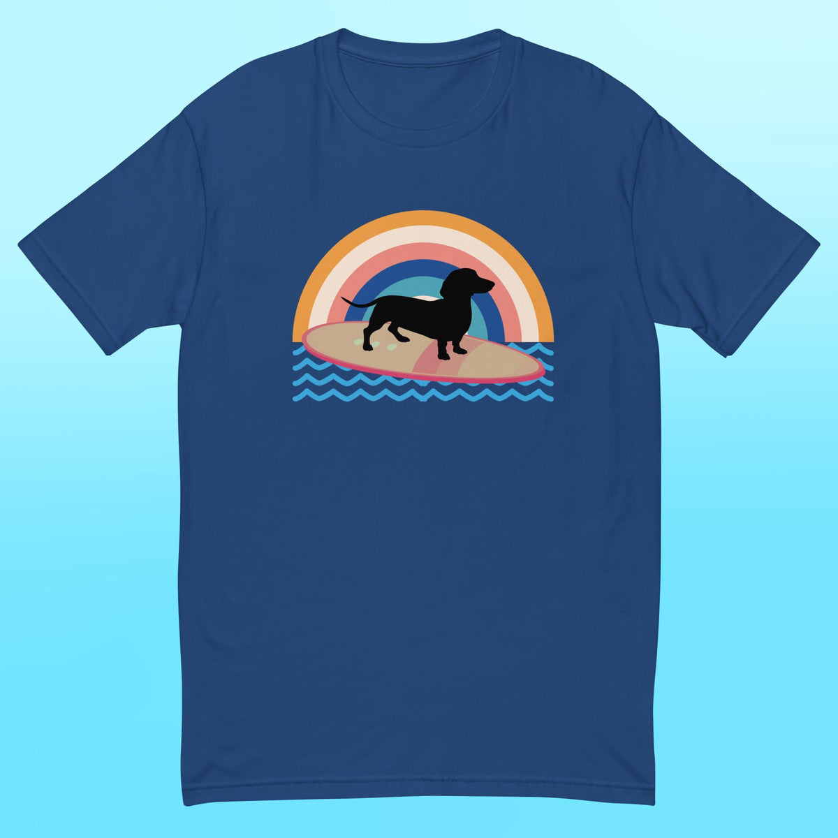 Surfing Dachshund Mens Shirt