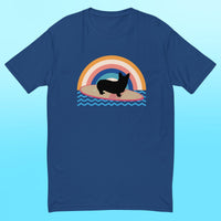 Surfing Corgi Mens Shirt