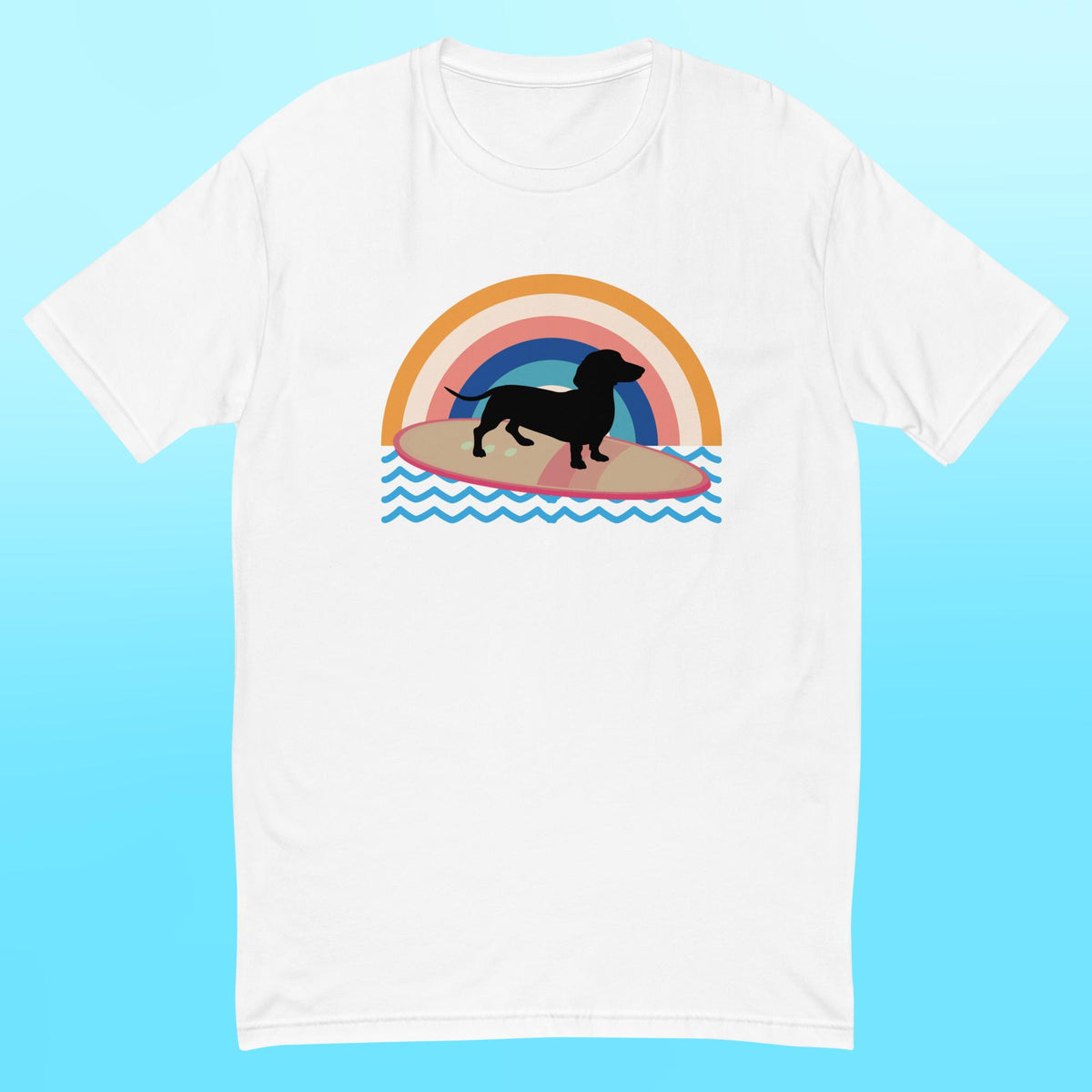 Surfing Dachshund Mens Shirt
