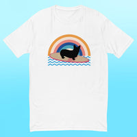 Surfing Corgi Mens Shirt