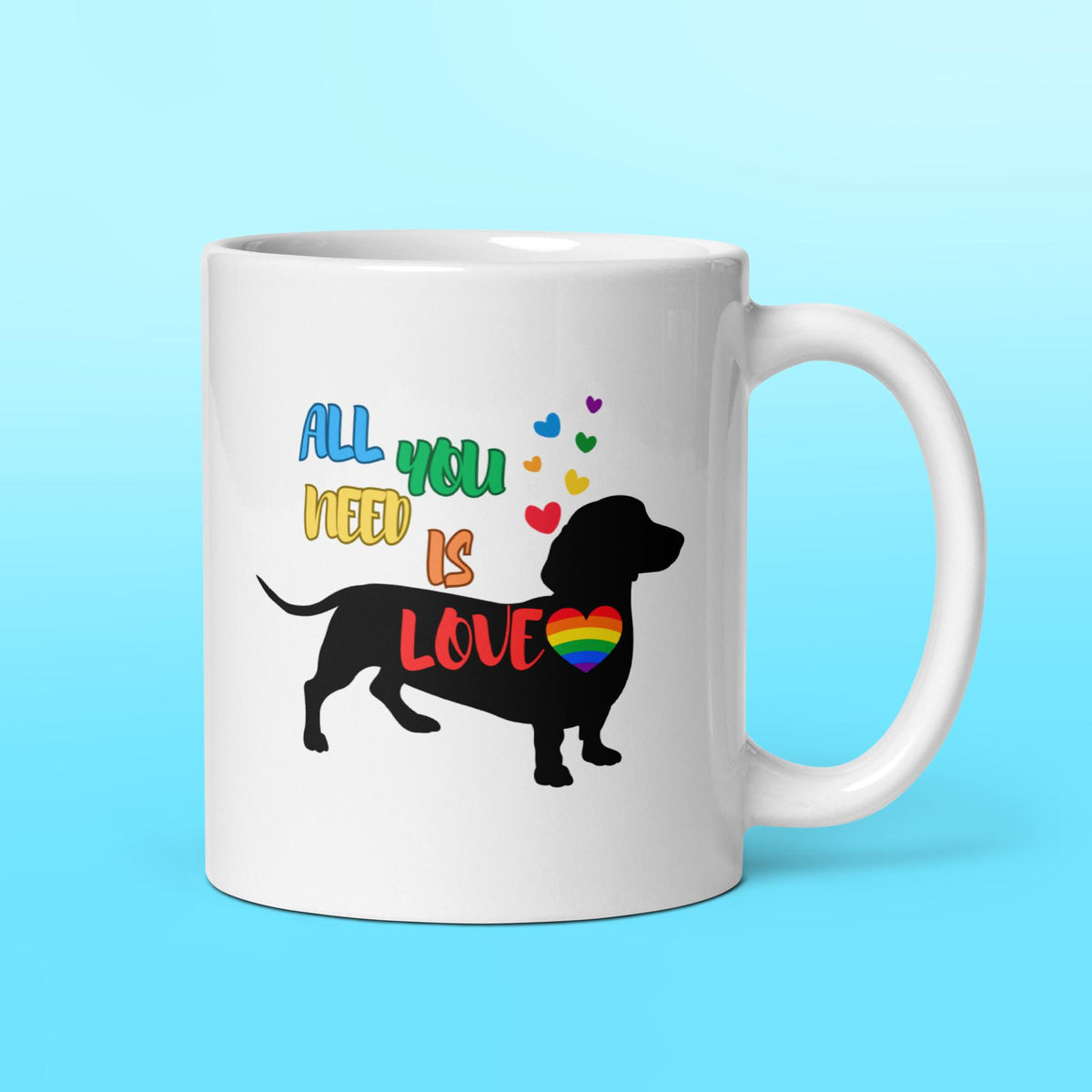 LOVE Dachshund Mug