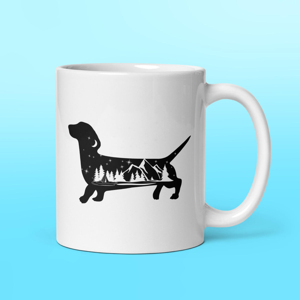Camping Dachshund Mug