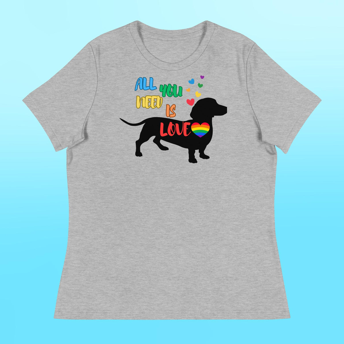 LOVE Dachshund Women's Shirt