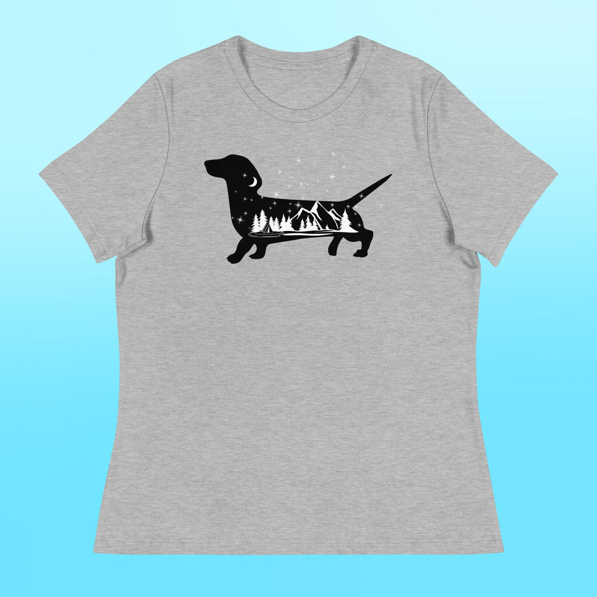 Camping Dachshund Women's Shirt