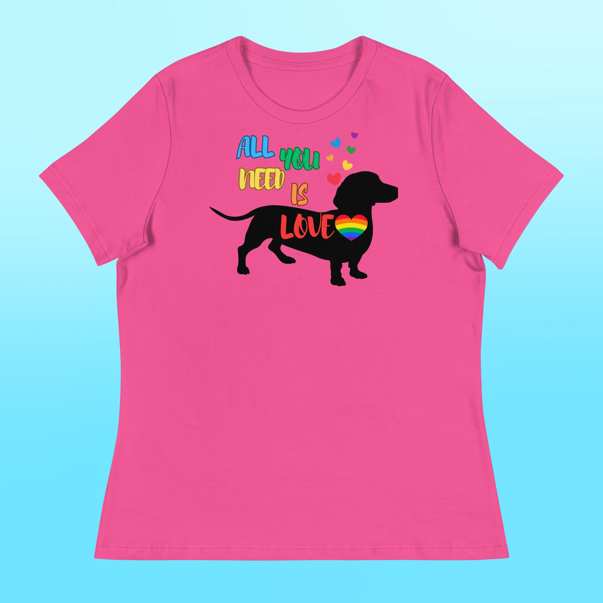 LOVE Dachshund Women's Shirt