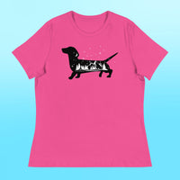 Camping Dachshund Women's Shirt
