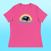 Surfing Dachshund Women's Shirt