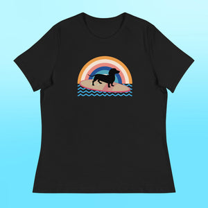 Surfing Dachshund Women's Shirt