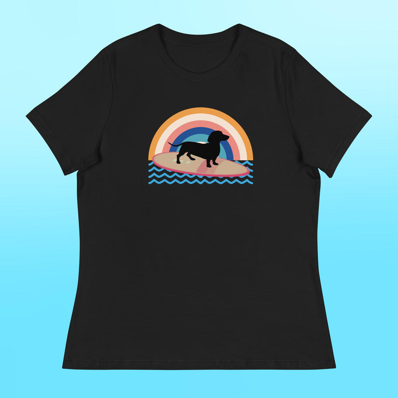Surfing Dachshund Women's Shirt