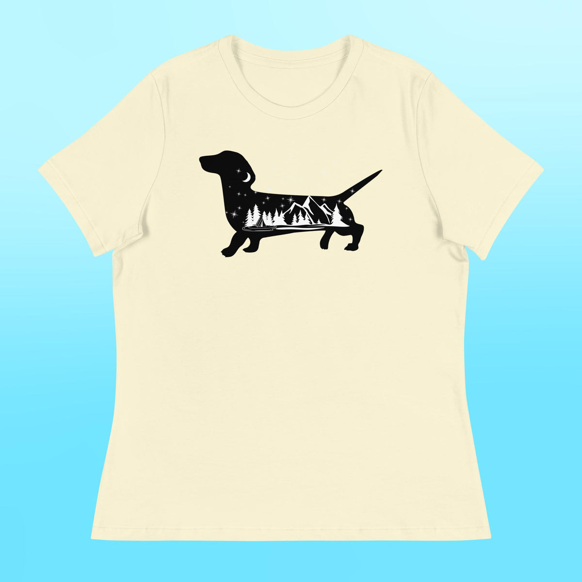 Camping Dachshund Women's Shirt