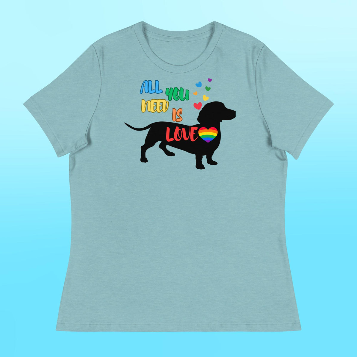 LOVE Dachshund Women's Shirt