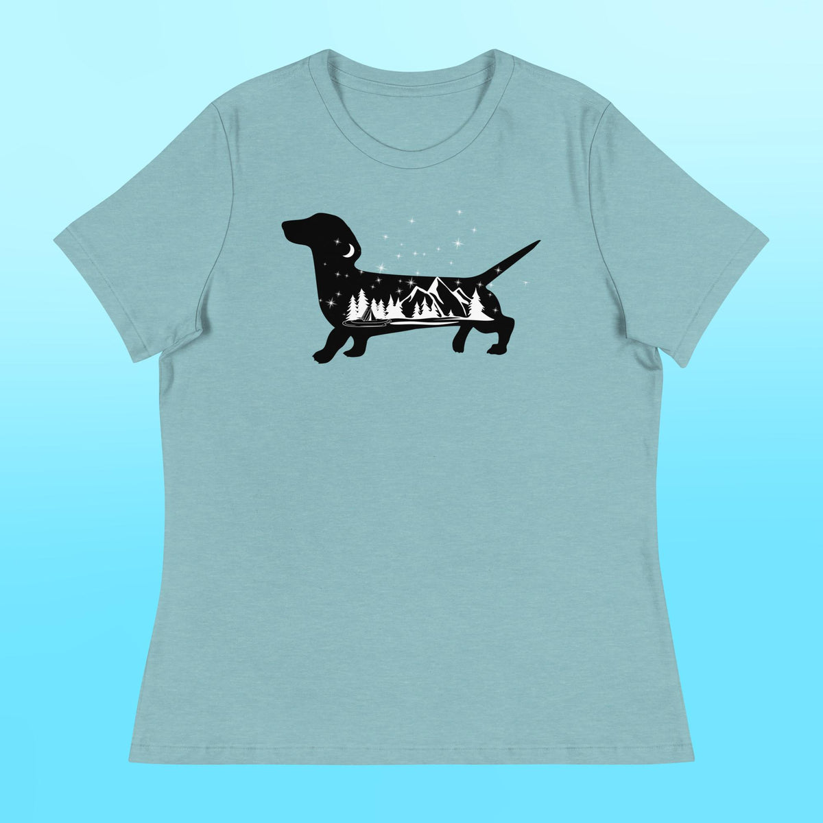 Camping Dachshund Women's Shirt