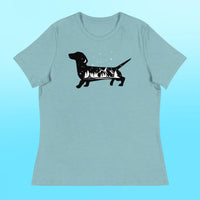 Camping Dachshund Women's Shirt