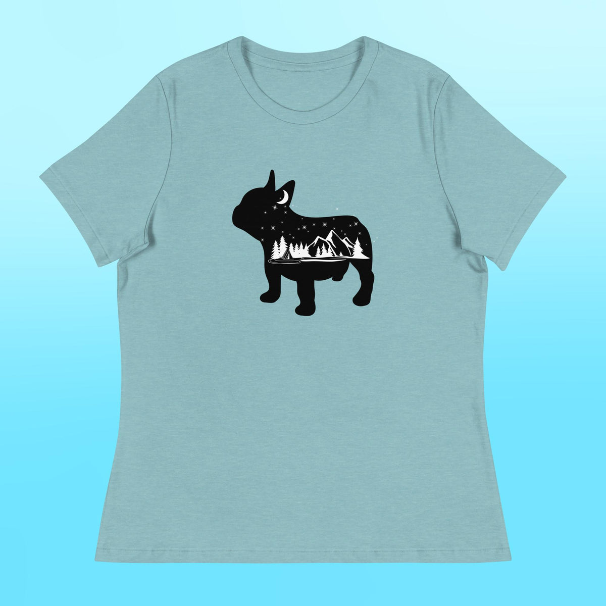 Camping Frenchie Women's Shirt