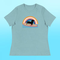 Surfing Dachshund Women's Shirt