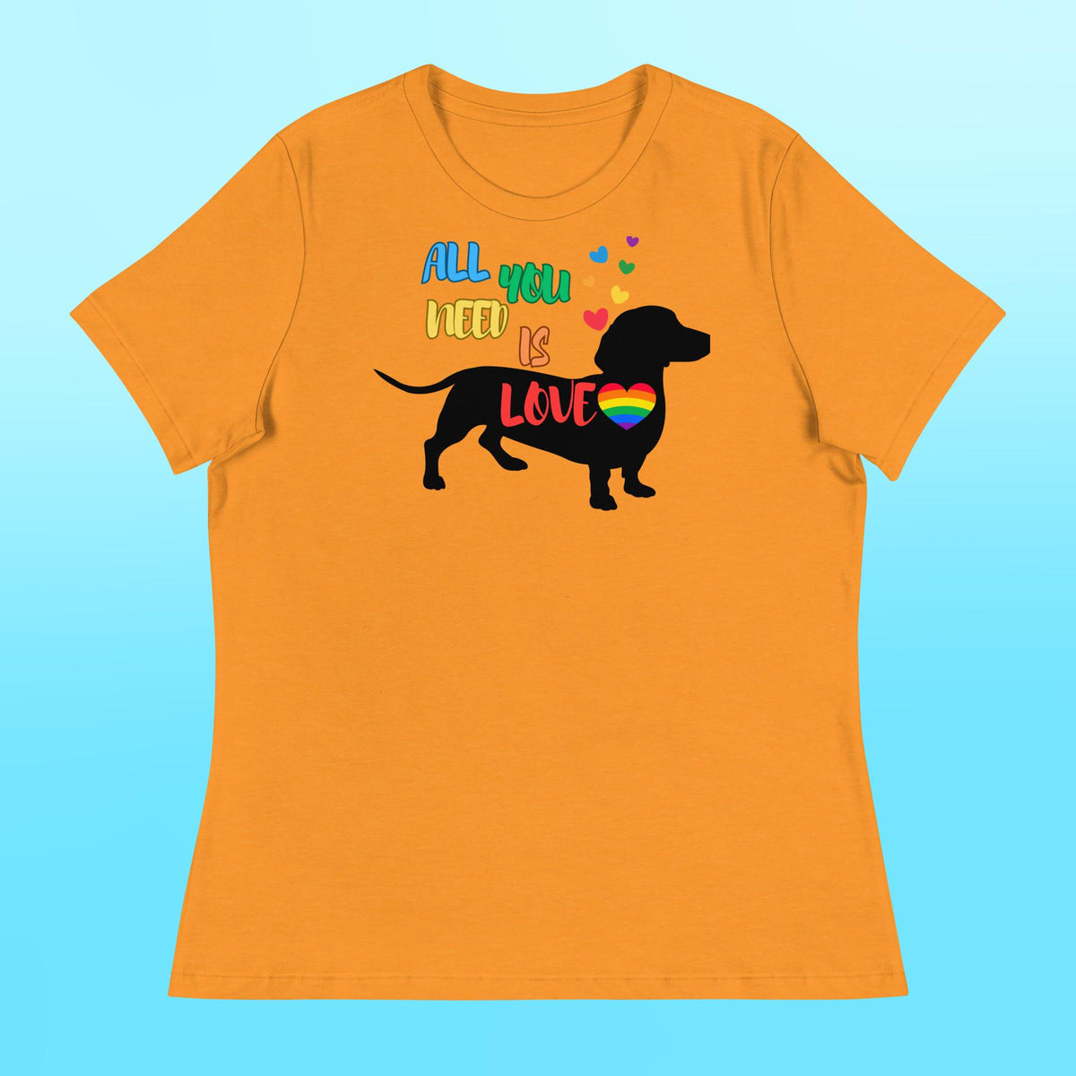 LOVE Dachshund Women's Shirt