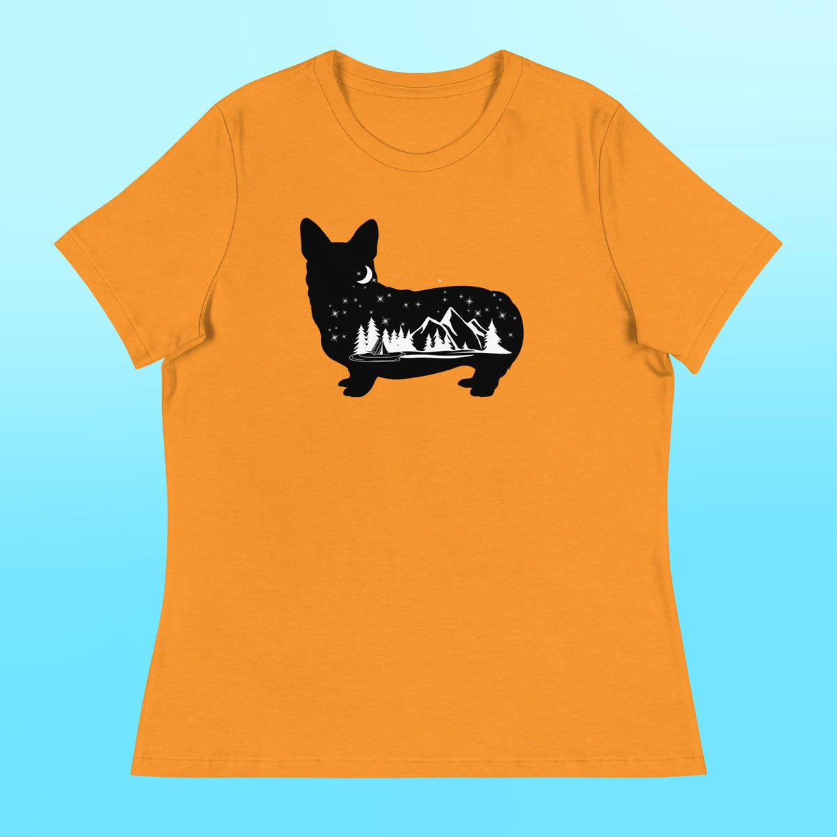 Camping Corgi Women's Shirt