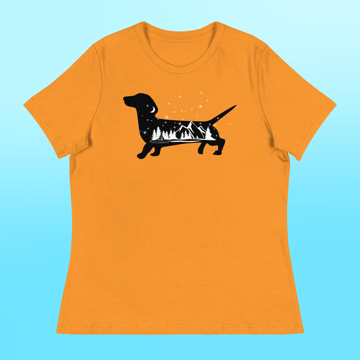 Camping Dachshund Women's Shirt