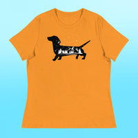 Camping Dachshund Women's Shirt