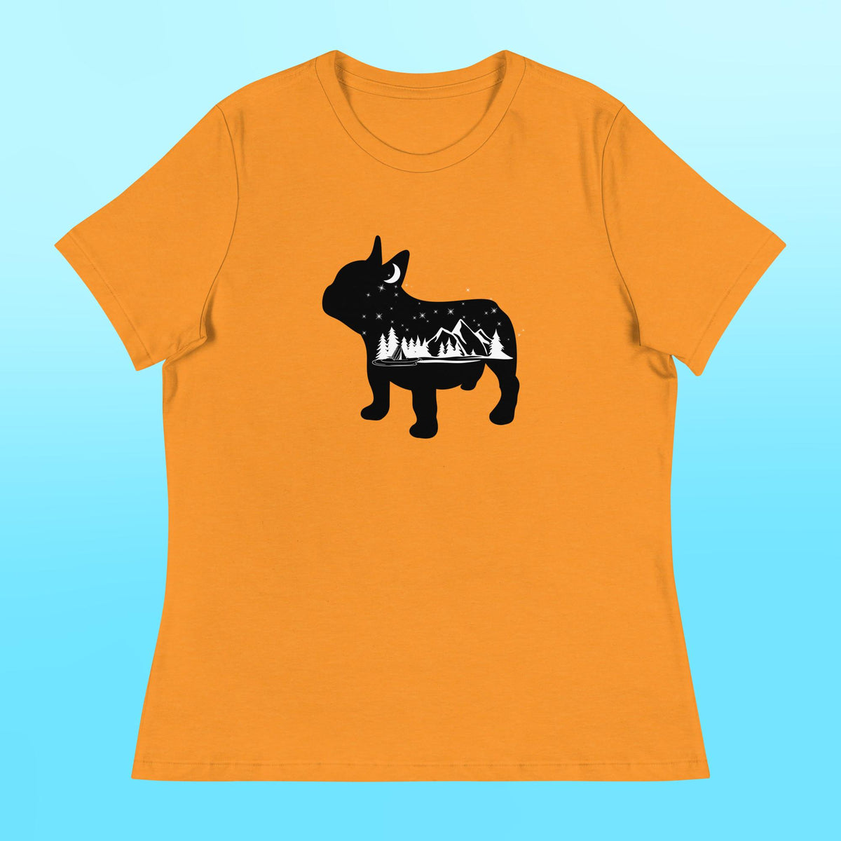 Camping Frenchie Women's Shirt