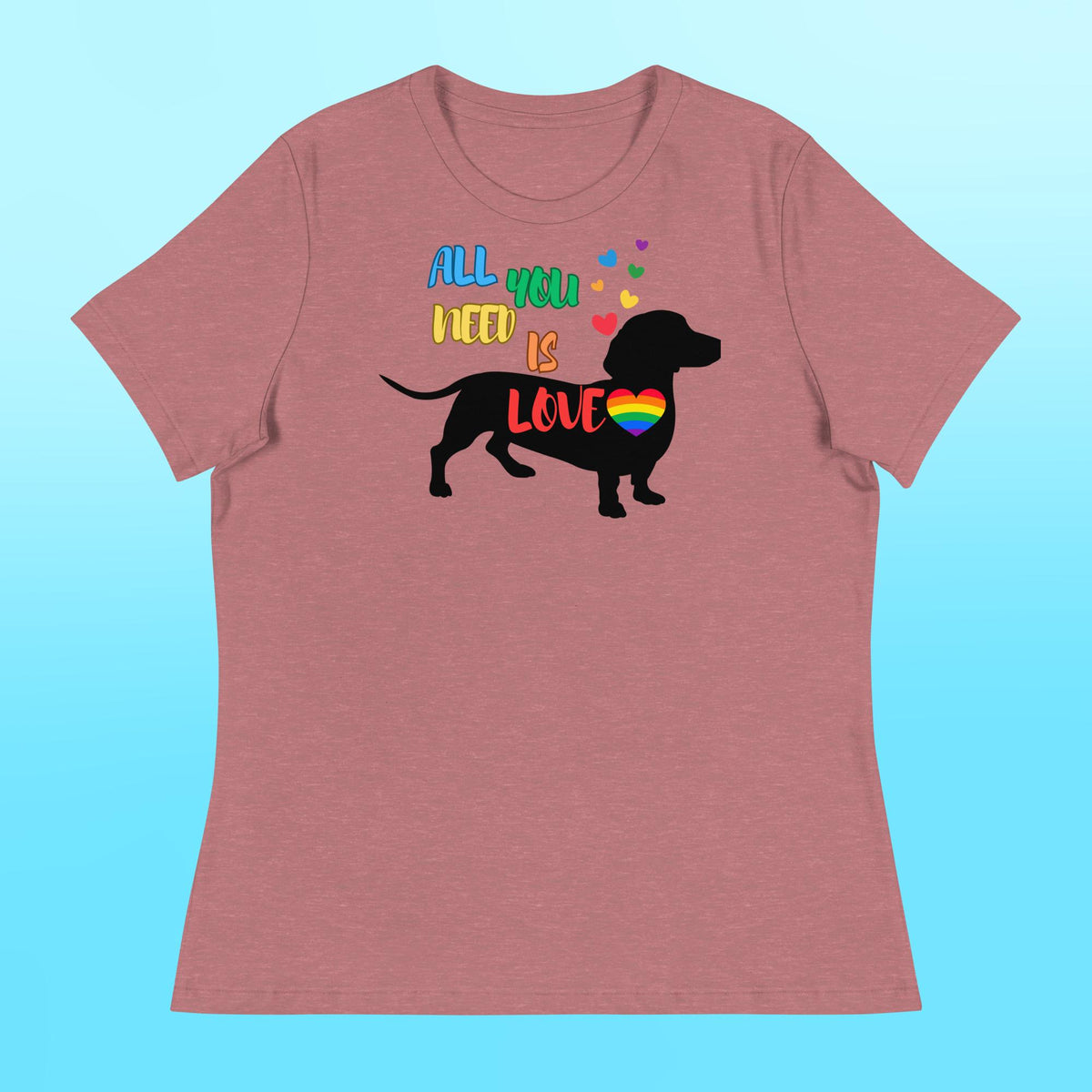 LOVE Dachshund Women's Shirt