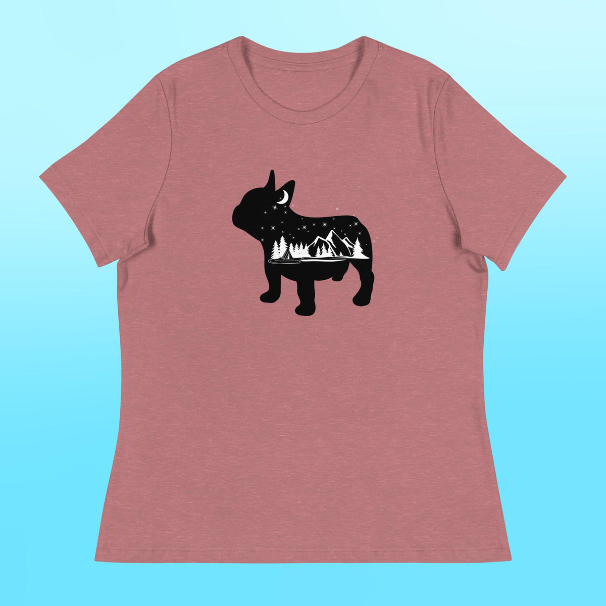 Camping Frenchie Women's Shirt