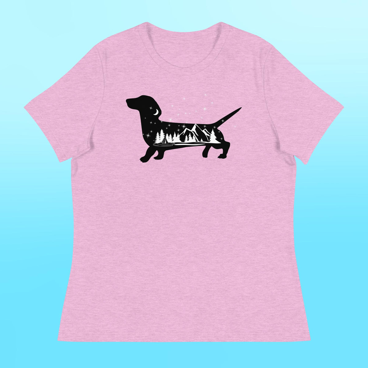 Camping Dachshund Women's Shirt