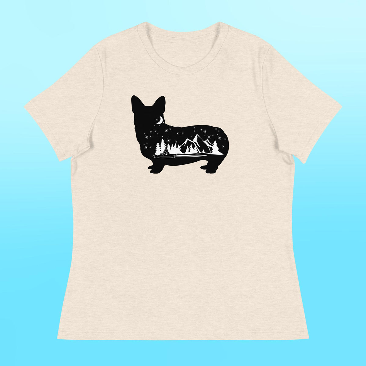 Camping Corgi Women's Shirt