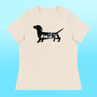 Camping Dachshund Women's Shirt