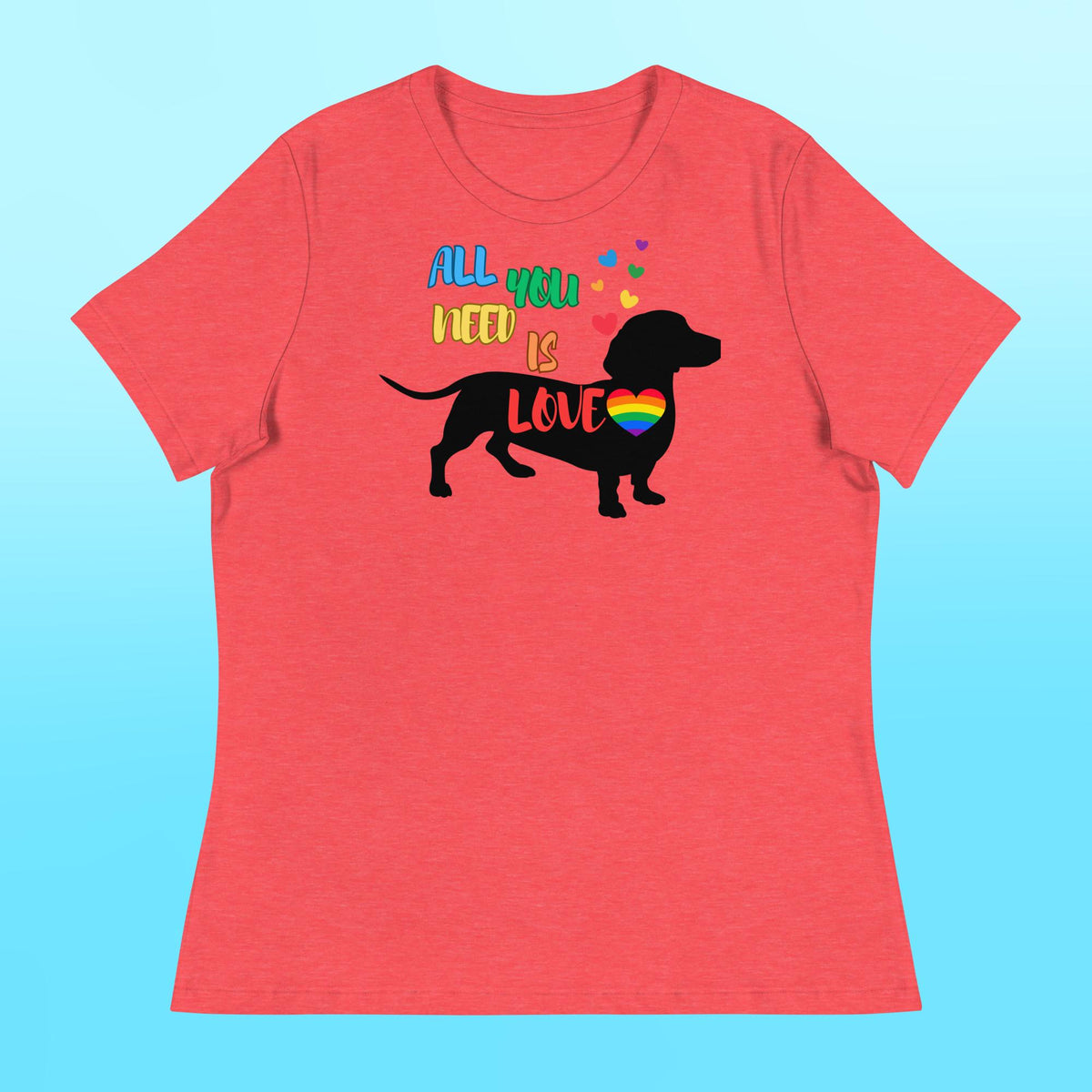 LOVE Dachshund Women's Shirt
