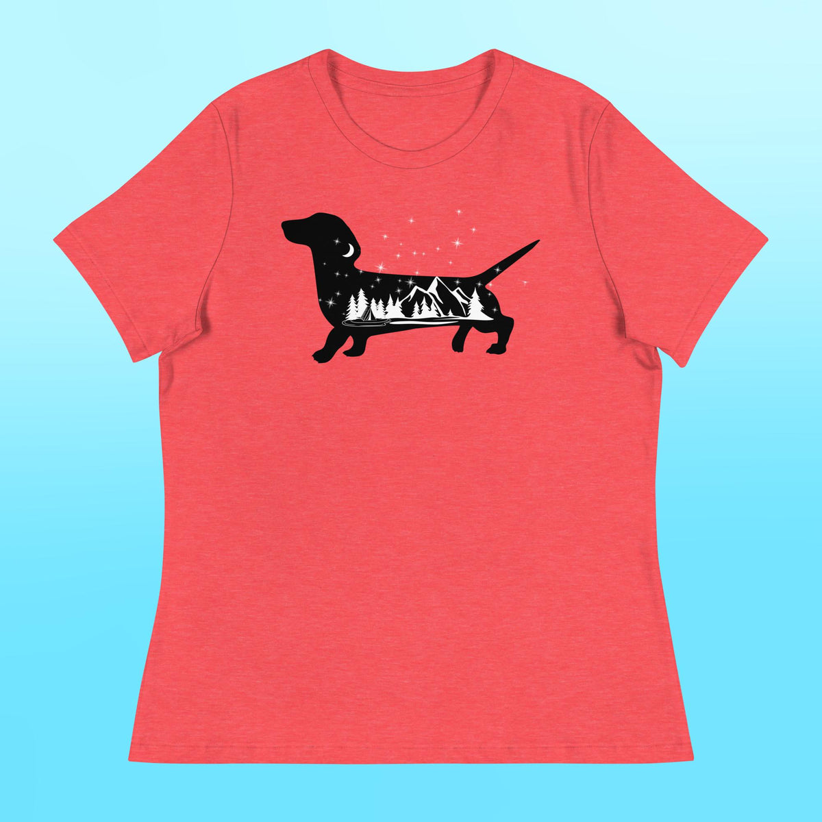 Camping Dachshund Women's Shirt