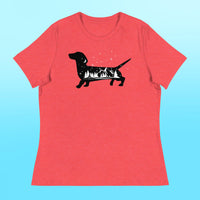 Camping Dachshund Women's Shirt