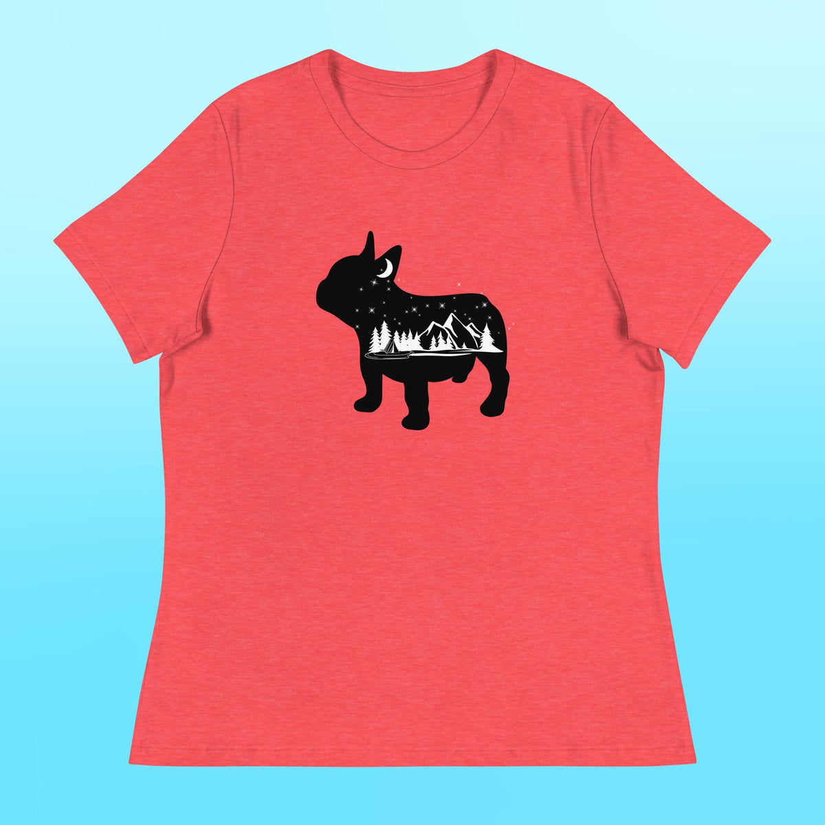 Camping Frenchie Women's Shirt