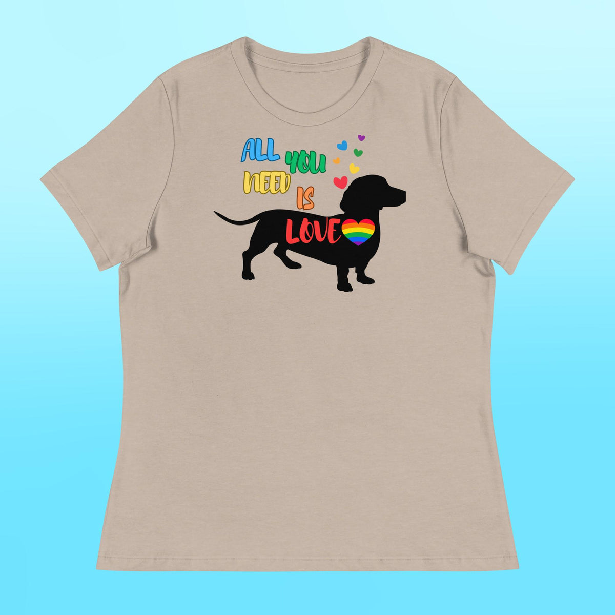 LOVE Dachshund Women's Shirt