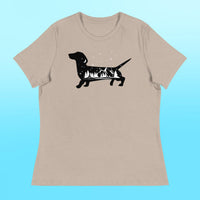 Camping Dachshund Women's Shirt