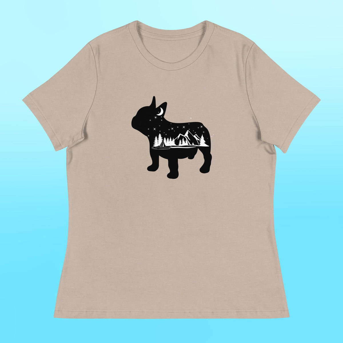 Camping Frenchie Women's Shirt