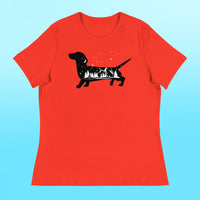 Camping Dachshund Women's Shirt
