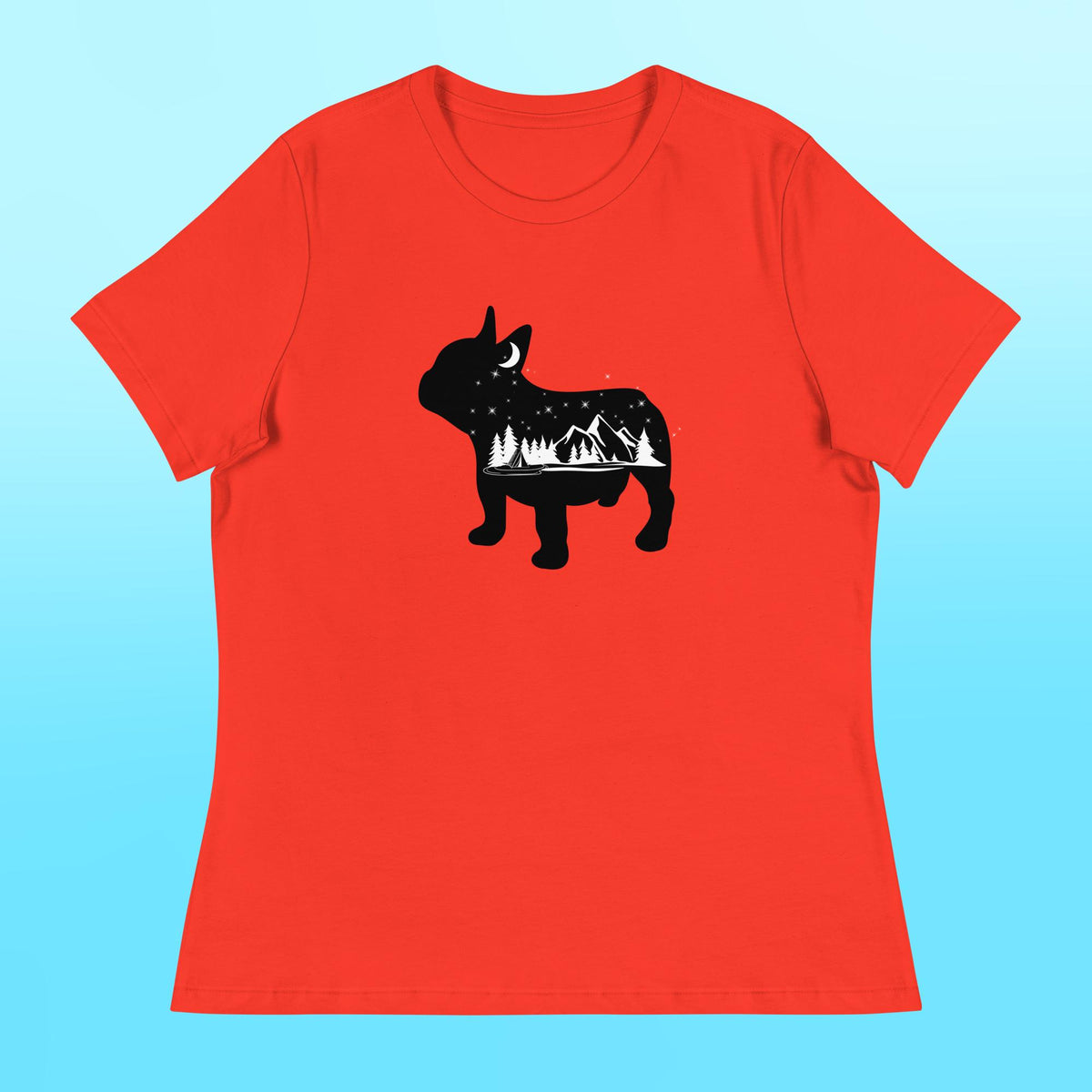 Camping Frenchie Women's Shirt