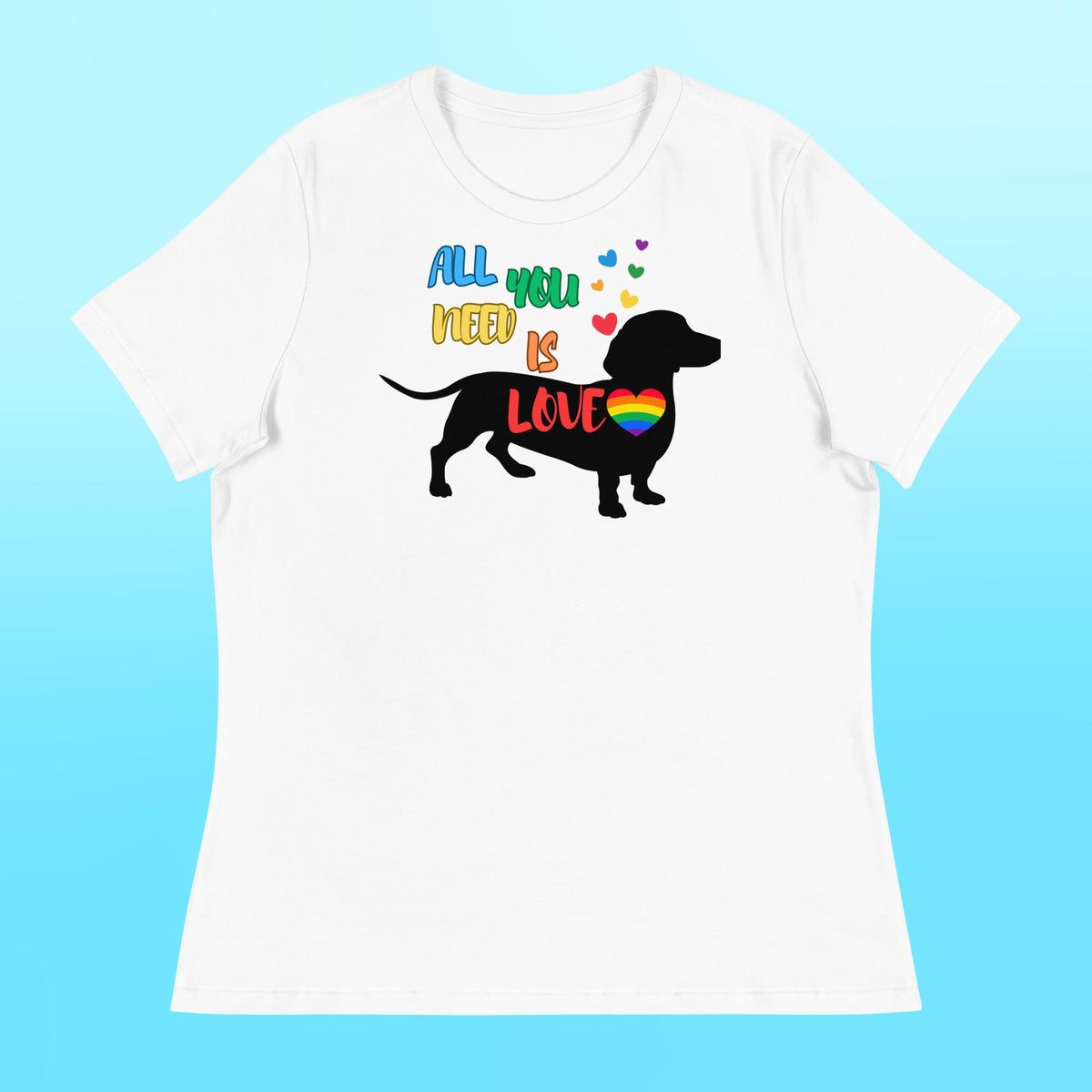 LOVE Dachshund Women's Shirt